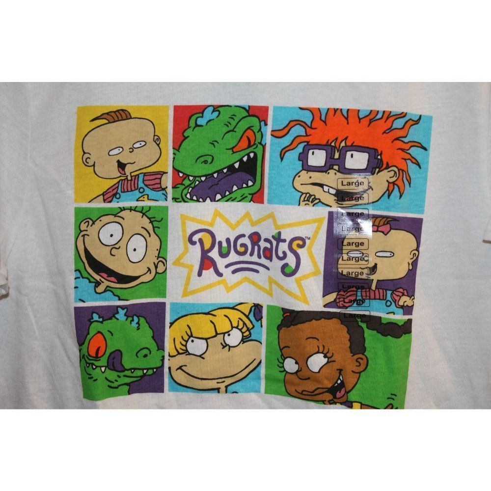 Nickelodeon White Rugrats Size‎ Large T-shirt - Picture 2 of 4
